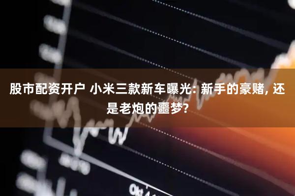 股市配资开户 小米三款新车曝光: 新手的豪赌, 还是老炮的噩梦?